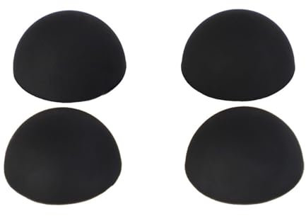RPFROP Piedini ammortizzatori in elastomero di silicone per giradischi, altoparlanti, amplificatori, set da 4 pezzi, nero