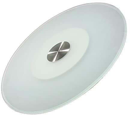 CZAOERXB Mesa Redonda de Vidrio con Plato Giratorio, Mesa de Comedor de Vidrio Templado para el hogar, Mesa de arroz, Vidrio Esmerilado (tamaño: 70 cm)