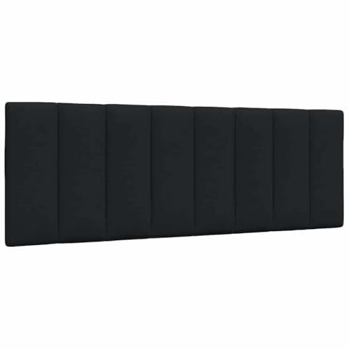 vidaXL Kopfteil-Kissen Hanko Schwarz 120 cm Stoff, Kopfteilkissen, Kopfkissen, Lesekissen, Kopfteilpolster, Rückenkissen, Kissen-Kopfteil, Kopfteil Polster