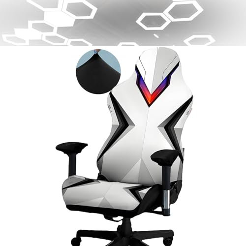 Tedkoo Housse de Chaise de Jeux, Housse de Chaise Ordinateur élastique Extensible Motifs de Voitures de Course, pour Chaise de Jeu de Bureau (sans Chaise)(Gaming Motif F)