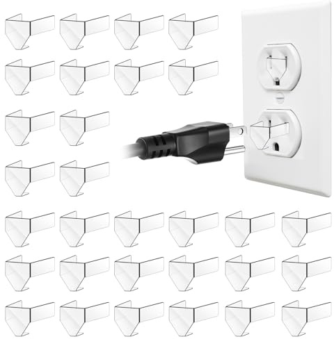 HJZHII 20 Pcs Loose Outlet Fix Plug for 3 Prong, Socket Outlet Tightener Insert Tiny Plastic Snug Plugs for Safety and Cut Off Electricity fit Most Loose Outlets