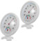 CAXUSD 2 Piezas termómetro termostato interior Higrómetro para la humedad monitor de temperatura y humedad medidor de temperatura y humedad mini hidrómetro de polivinilo blanco