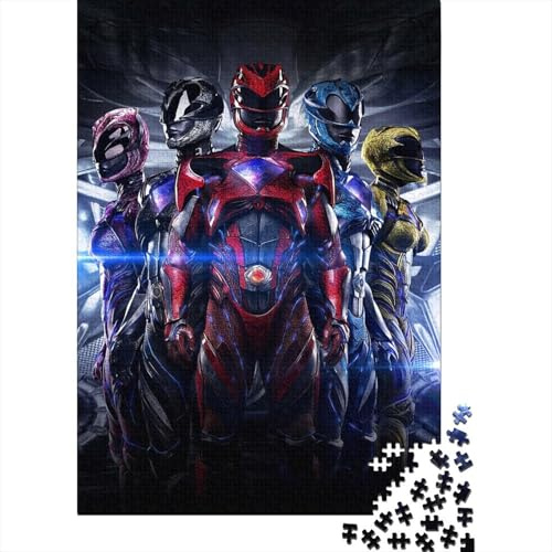 Power Rangers Holzpuzzles 1000 Teile Für Erwachsene Family Challenging Games Moderne Wohnkultur Educational Game Geburtstagsgeschenk Stress Relief 1000pcs (75x50cm)