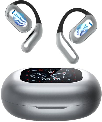 Vizgifin Translation Earbuds Real Time, AI Translator Earbuds with 144 Languages, Wireless Bluetooth Language Earphones Translator Earbuds for iOS Android | Business & Travel (Gray)