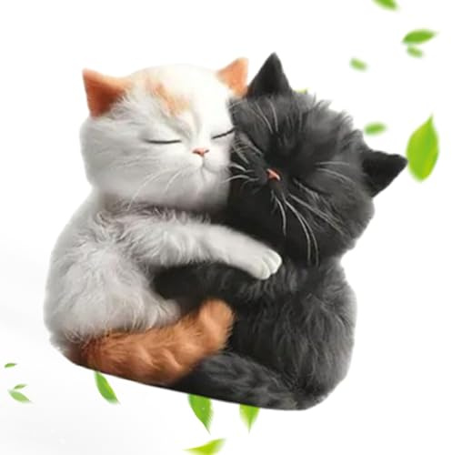 Auto Duftspender Lüftungsclips - 2D Flacher Acryl Diffusor - Katze Duftdiffuser Für Reise Auto Alltag Zuhause