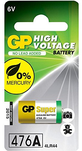 GP Battery - 476A (4LR44 / PX28A / V28PX / K28A / V34PX) 6 Volt Alkaline Battery - Pack of 1