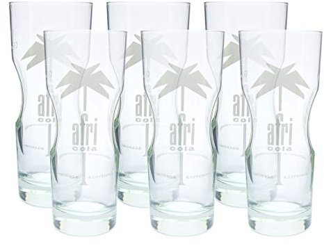 6 AFRI-COLA AFRI COLA LONGDRINK GLÄSER 0,2l GLAS LONGDRINKGLÄSER