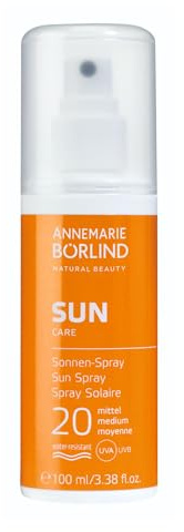 ANNEMARIE BÖRLIND SUN CARE Sonnen-Spray LSF20 100 ml | Mittlerer Sonnenschutz, UVA-/UVB-Filter, Feuchtigkeitsspendend, Leichte Spray-Textur, Zieht Sofort Ein, Schutz vor UV