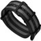 ZULUDIVER Classic Bond 1973 Britisches Militär Kadett. Schwarzes und graues Nylon-Ersatzarmband für Herren. Robustes, schnell trocknendes und sicheres Uhrenarmband. Schwarze Schließe, 22 mm