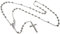 Rosenkranz Laurenzo, Rosenkranzkette 925 Silber, Länge wählbar von 45-90cm