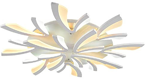 TonHan GmbH LED Deckenleuchte XW062WJ-12 mit Fernbedienung Lichtfarbe warmweiß bis kaltweiß einstellbar dimmbar LED Deckenlampe Wohnzimmerleuchte Beleuchtung