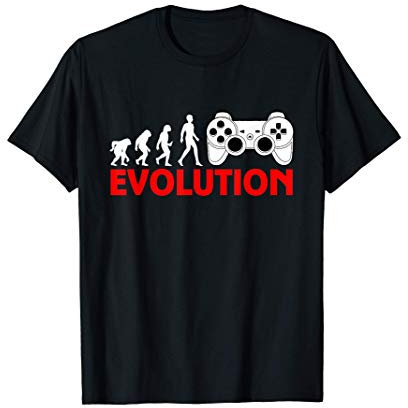 Gaming zocken Konsole Evolution Gamer Geschenk T-Shirt
