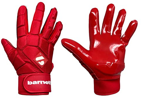 BARNETT FKG-03 Rojo Guantes de Fútbol Americano de Linebacker Pro, LB,RB,Te (XL) …