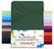 NatureMark 2er Set Kinder Spannbettlaken Jersey, Spannbetttuch 100% Baumwolle, für Babybett und Kinderbett | 70x140 cm - Dunkel grün