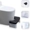 Toilettes de salle de bain, plateau de siège multifonction amovible, marche portable pour la maison, la salle de bain, tabouret de toilette accroupi, pratique et compact, robuste (noir)