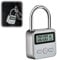 CJBIN Digitale Zeitschloss, Time Lock mit LCD-Display, Küchensafe Zeitschloss Wiederaufladbares USB Sicherheits Vorhängeschloss, für Verhindere schlechte Gewohnheiten (Silber)