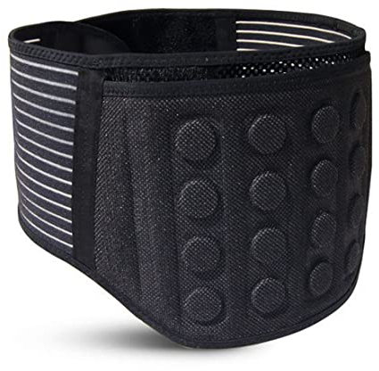ITODA Rückenstützgürtel Magnetfeldtherapie Rückenstütze Wärmetherapie Rückenwärmer Atmungsaktiv Rückenbandage mit 4 Aufenthalten Wärmegürtel Thermisch Rückengurt für Rückenschmerzen Schmerzlinderung
