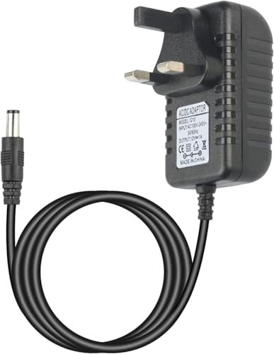 Dmx Controller 12V DC Power Adapter, 12V Guitar Pedal Power Supply, 12 Volt 1000mA Charger Cord for Piano Keyboard, Guitar Effects Pedals Adapter Center Positive