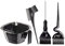 Red by Kiss Haarfärbe-Set, Mischschüssel und Färbepinsel, 3-teilig, Haarfärbemittel-Set (schwarz)