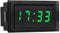 Uhr 12 Volt,Auto Uhren Kfz,Autouhr Digitaluhr Für Autouhren ports Line Gleichrichter (Grün)