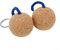 Lot de 2 porte-clés flottants en forme de boule de liège de 50 mm pour voile, kayak, bleu