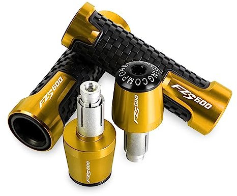FÜR Yamaha FZS600 FZS 600 Fazer 1998-2003 1999 2000 Motorrad Nicht-Slip Griff Bar Lenker Grip Ende Abdeckkappe Handgriffe CNC (Color : 4)