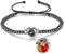 jewelora Personalisierte Armbänder mit Foto Projektion Armband Foto Armbänder im stein Geschenke für Ehemänner Freunde Ehefrauen Weihnachten, Geburtstag, Valentinstag Schmuck (Schwarz.)