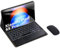 HLTOOP Funda con Teclado para Xiaomi Pad 6S Pro (2024) 12,4 Pulgadas, Contener Ñ,Teclado Bluetooth Retroiluminado de 7 Colores con Panel Táctil, Cubierta Trasera De TPU Suave, Ratón Bluetooth,Negro