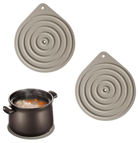 2 Pcs Plate Warmer, Microwave Plate Warmers, Heat Resistant Food Warming Mat, Non-Slip Plate, Multi-Purpose Silicone Food Warmers, Hot Plates for Keeping Food Warm Ideal for Oven Hot Pan Cooking