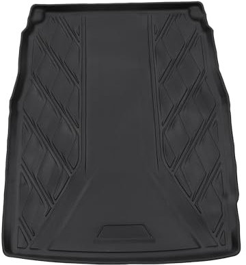 REPAIROCK Forro De Carga Alfombrilla De Maletero Bandeja De Carga De Maletero para BMW Serie 5 2011-2016 Negro TPE 1 Pc Patrón De Diamante De Cara Plana Trasera Antideslizante