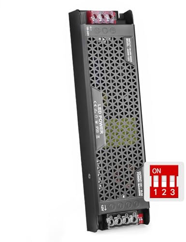 BRIMETI LED Trafo 230V Auf 12V 400W Dimmbar Transformator 33.3A Extra Dünn Netzteil Spannung Treiber Driver Schaltnetzteil Dimmbar Trafo Konstantspannung Niederspannungs für LED Streifen Lampe
