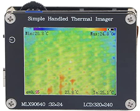 Asixxsix Telecamera Termografica, Risoluzione 240 X 320, Termocamera Portatile con Intervallo di Temperatura d a -40 ℃ a 300 ℃, Schermo d a 2 Pollici, Termocamera a Infrarossi