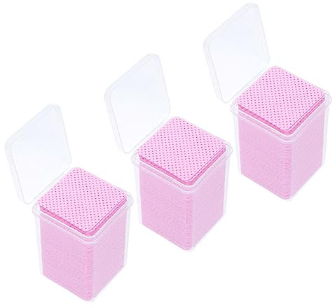 Gatuida 600Pcs Eyelash Extension Cleaning Wipes Professional Glue Remover Cotton Pads for Salon DIY Use Efficient Adhesive Removal Prevent Clogging Safe Simple to Use