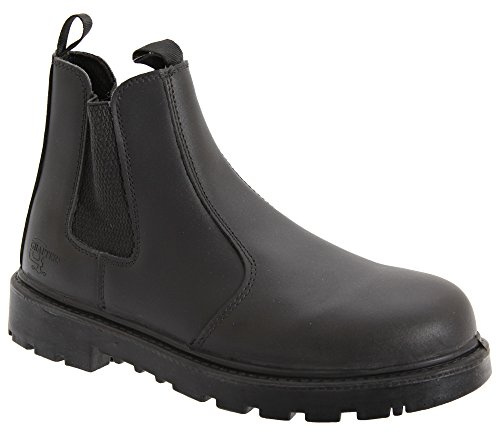 Grafters grinder safety Twin gusset Dealer Boot (5 UK, black)