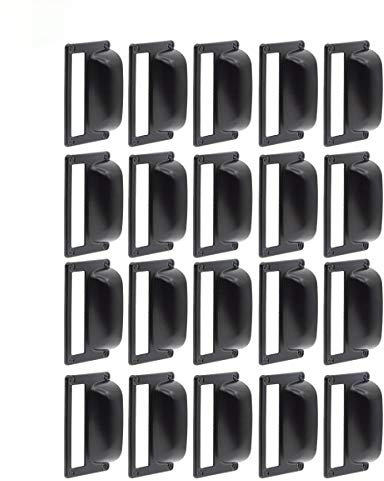 Saim Eisen-Etikettenrahmen, Kartenhalter, Tasse, Ziehgriff, Schublade, Box, Schrank, Schreiner, , Dekoration, Hardware, Schwarz, 20 Stück