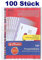 Herlitz 5850508 Prospekthülle Premium, A4 glasklar (glasklar, 100er Pack)