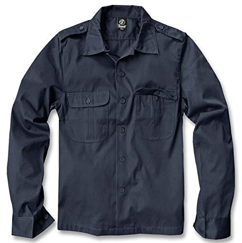 Brandit US Hemd Langarm Navy - 7XL