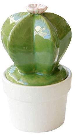 Tubayia - Mini statuetta in ceramica per piante grasse di cactus, per casa, ufficio, scrivania, decorazione (B)
