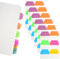 Haftnotizen Klebezettel Klein, 720 Blätter Heftstreifen, Seitenmarker Selbstklebend, Sticky Notes Transparent, Praktischen Book Tabs, Page Marker für Schreibwaren Aesthetic, Studieren, Büro - 6 Farben