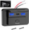 Nadiaen 12v USB Socket Campervan 12v USB C Socket USB Socket 12v 12v Wall Mount Car Charge Adapter with Switch Dual Quick Charge for Marine Rv Boat Car Truck Etc(2 Qc + 1 Pd)