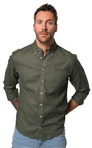 JP 1880 Herren Hemd grau grün 4XL