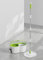 Eukue Juego de Fregona con Cubo, 2 en 1 Cubo de Limpieza con Mop, Fregona Mopa para Suelos Giratoria con Pedal, Mopas de Limpieza Suelos con Mango de Acero Inoxidable Ajustable, Blanco y Verde