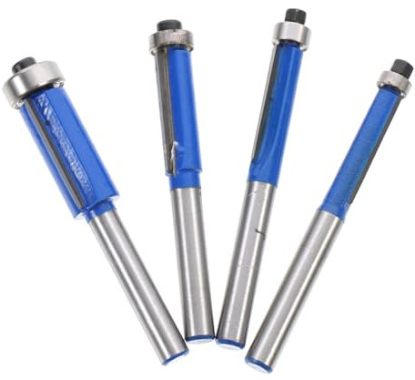 MAGICLULU 4stücke Schneiden Gerade Fräser Holzgravurfräser Abgratfräser Für Holzverarbeitung Aus Hochgeschwindigkeits-wolframstahl