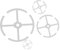 Lot de 4 piquets flexibles à 360 clips pour plantes grimpantes Monstera Philodendron d'intérieur et d'extérieur Transparent