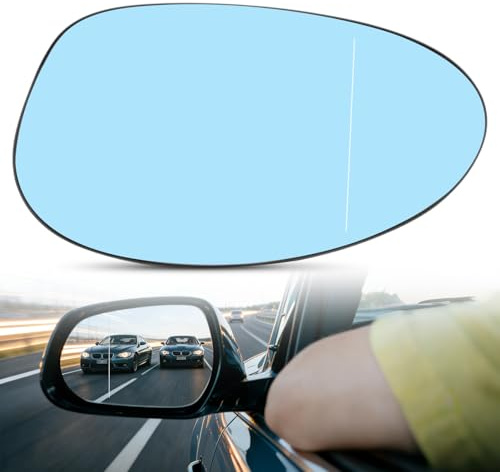 51167145267 Beheiztes linkes Außenspiegelglas mit Trägerplatte – Passend für BMW 1er 3er Z4 E82 E88 E90 E91 E92 E93 E85 E86 (2003-2011) – Kompatibel mit OEM 51167157247 – Fahrerseite