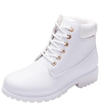 Winter Boots for Women Winter Boots for Women UK Wide Fit, Waterproof Ankle Snow Booties with Non-Slip Ice Traction, Thermal Faux Fur Lining & Side Zipper Wide Fit Ladies