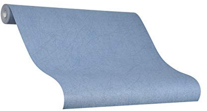 marburg Tapete Blau Uni Risse Ideal für Wohnzimmer Colani Visions Made in Germany 10,05m X 0,70m 53303