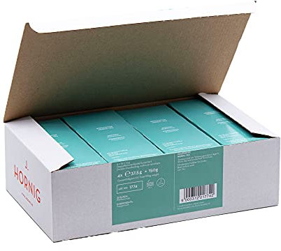 J. Hornig Pfefferminztee, natürlicher Tee mit Pfefferminze, typisch frischer Pfefferminz-Geschmack, 4 x 25 Beutel, 100 Teebeutel Vorratspack