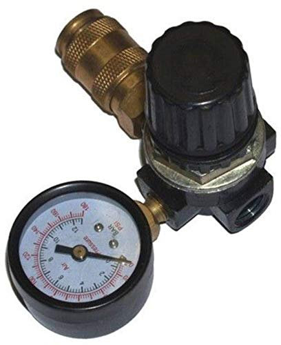 'Regolatore di pressione 1 X 1/4 IG con manometro per compressore