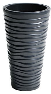 Prosper Plast DPSA400-S433 - Vaso da fiori sottile, 39 x 75 cm, colore antracite